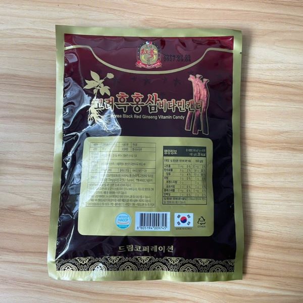 Kẹo hắc sâm 300g Hàn Quốc - kẹo sâm không đường 200g